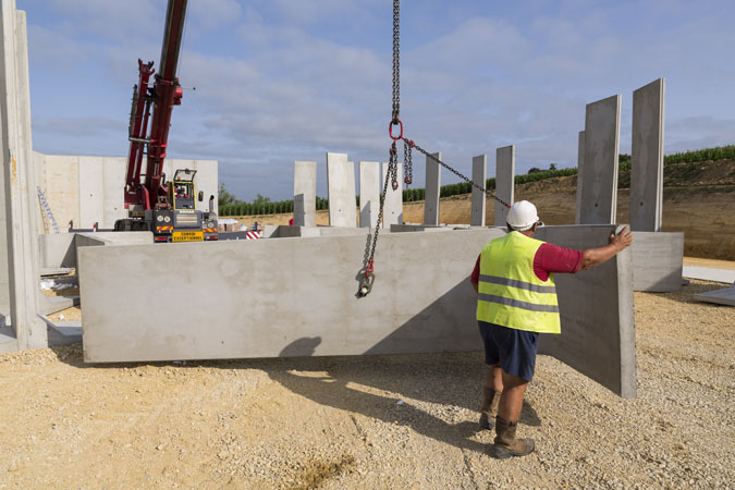 murs de stockage béton