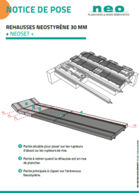 notice de pose Réhausses Neostyrène