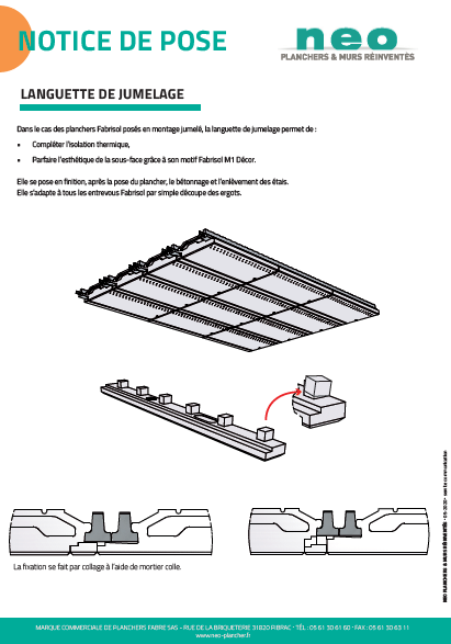 notice de pose languette de jumelage
