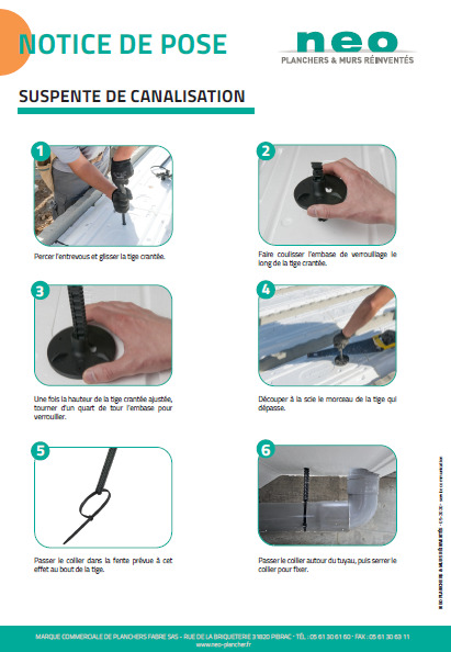 notice de pose suspente de canalisation