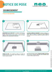 Notice de pose du soubassement Neo