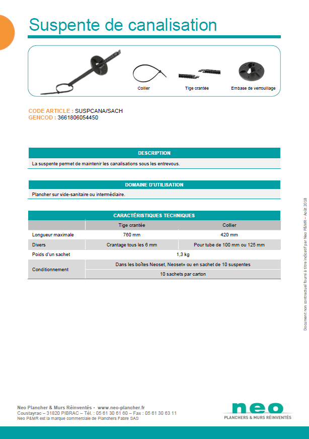 suspente-canalisation