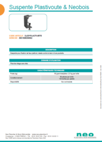 Visuel suspente plastivoute Neobois