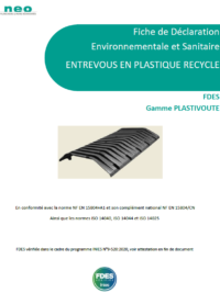 FDES entrevous Plastivoute