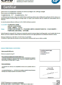 Certification NF Fabrisol