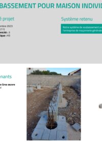 Fiche chantier référence Neo | soubassement béton