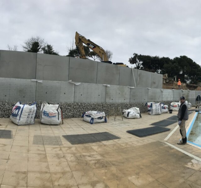 mur décoratif parement gabion