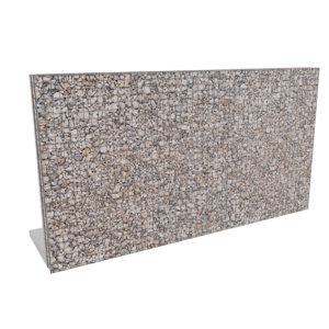 Mur de soutènement parement gabion